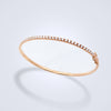 rose gold diamond bangle