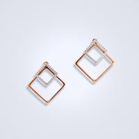 Deux Gold Diamond Earrings