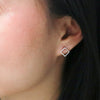 Deux Gold Diamond Earrings