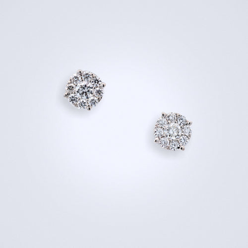 iluusion diamond earrings