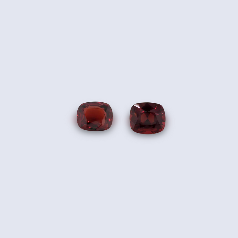 2.10cts vivid red spinel pair