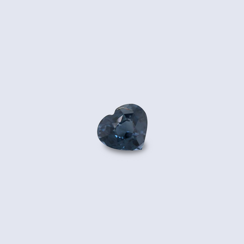 1.53cts blue spinel heart