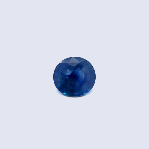 4.05cts unheated oval blue sapphire