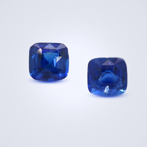 2.34cts natural blue sapphire pair