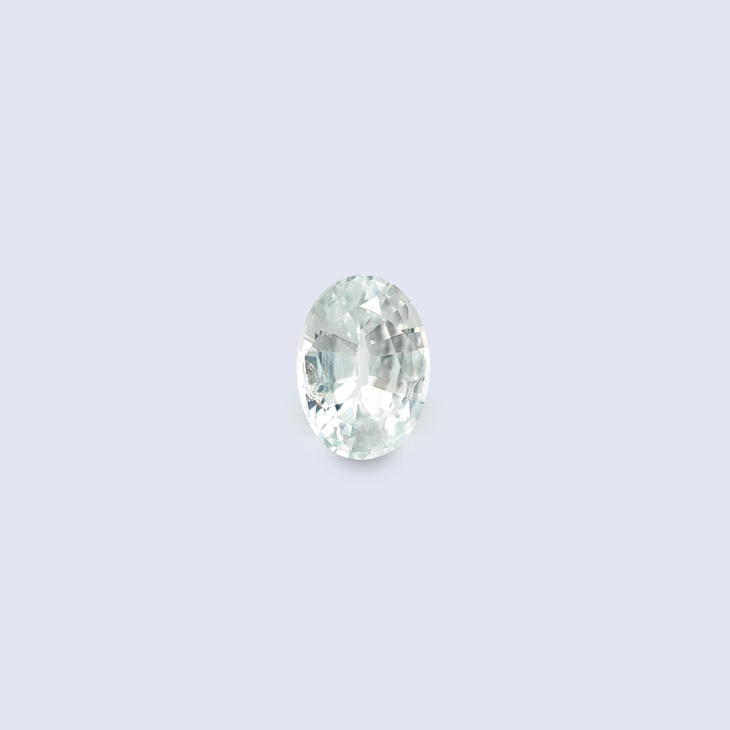 1.51cts unheated white sapphire