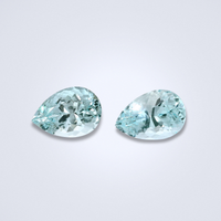 4.91CTS Natural Light Blue Aquamarine Pair