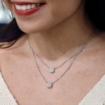 Casual Layered Diamond Necklace
