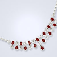 Jubilee Ruby Diamond Necklace