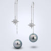 Tahitian Twinkle Pearl Diamond Earrings