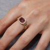 Funky Tourmaline Chain Ring