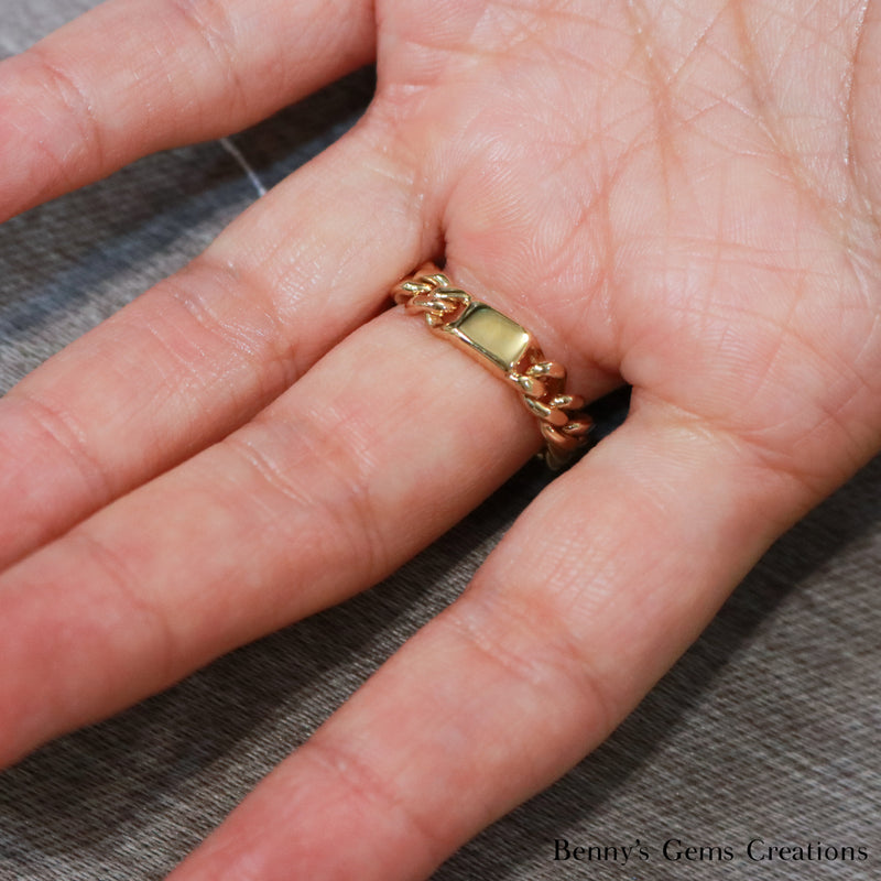 Funky Tourmaline Chain Ring