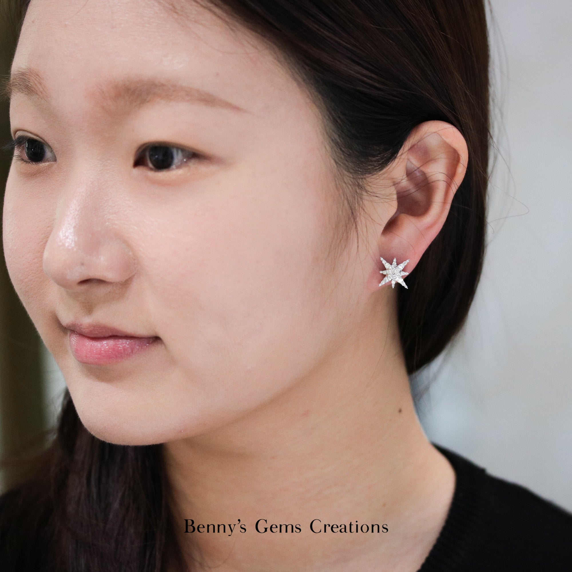 Polaris Diamond Earrings - Benny's Gems Creations