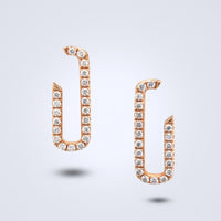 Rose Éclat Diamond Earrings - Benny's Gems Creations