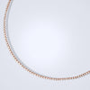 Rose Gold Tennis Necklace - Benny's Gems Creations