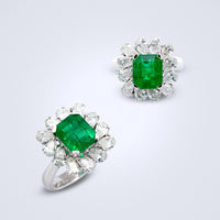 Enchanting Emerald Diamond Ring