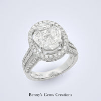 Sparkling Illusion Diamond Ring - Benny's Gems Creations