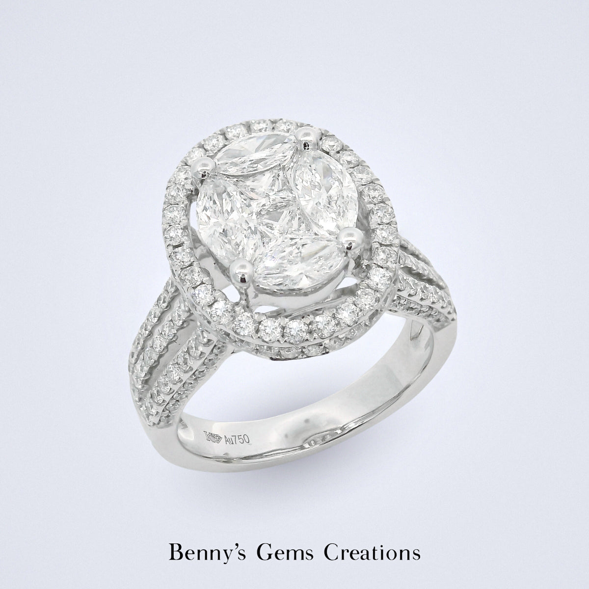 Sparkling Illusion Diamond Ring - Benny's Gems Creations