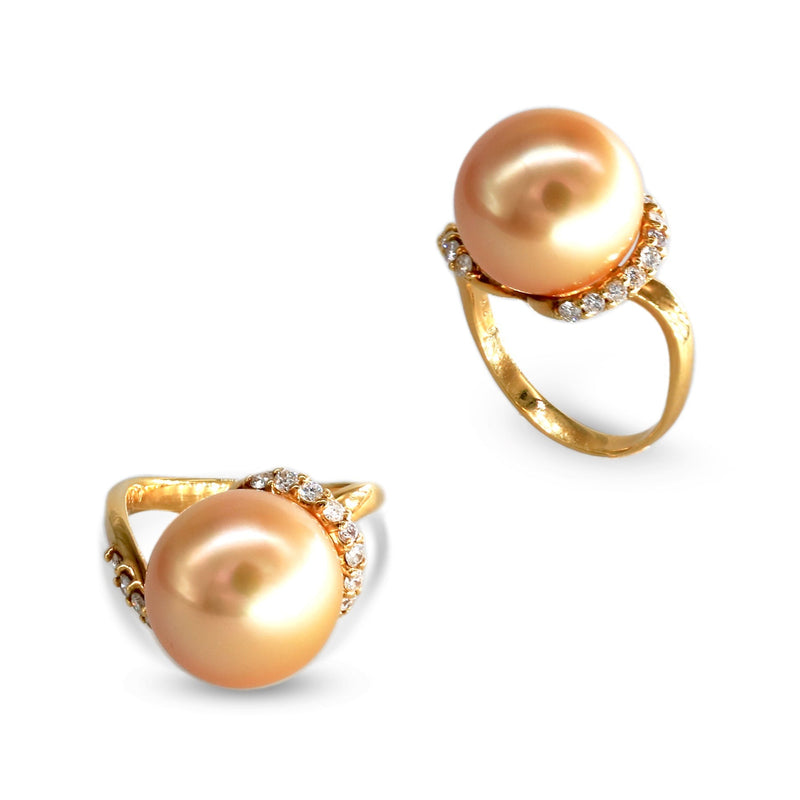 Dreamy Pearl Diamond Ring