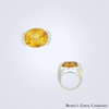 Stunning Citrine Diamond Ring