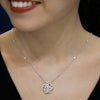 Petite Flower Bloom Diamond Pendant