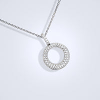 Pave Diamond Donut Pendant