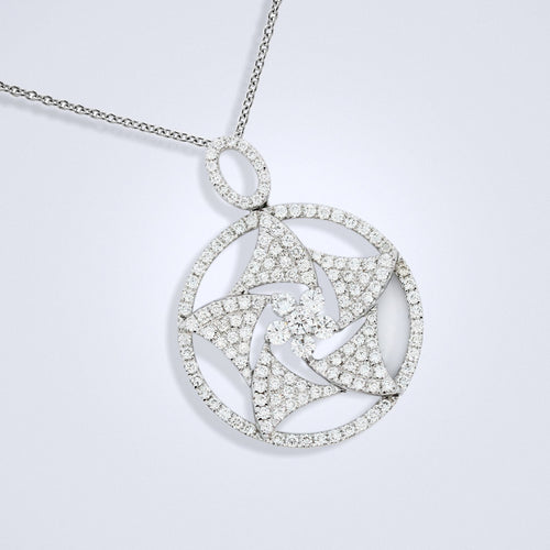 starfish diamond pendant