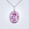 Brilliant Kunzite Diamond Pendant