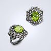 diamond peridot fantasy ring