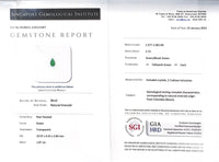 A Royal Emerald Diamond Pendant - Benny's Gems Creations