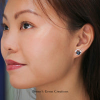 A Song of Sapphire and Diamond Earrings - Benny's Gems Creations