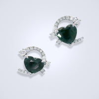 A Song of Sapphire and Diamond Earrings - Benny's Gems Creations