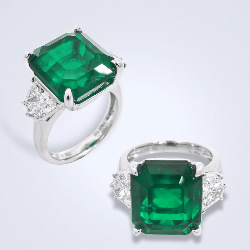 An Exceptional Muzo Emerald Diamond Ring - Benny's Gems Creations