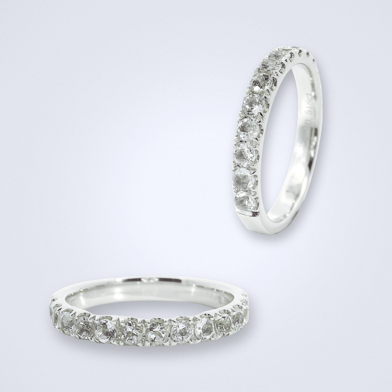 Aquamarine Stack Ring - Benny's Gems Creations