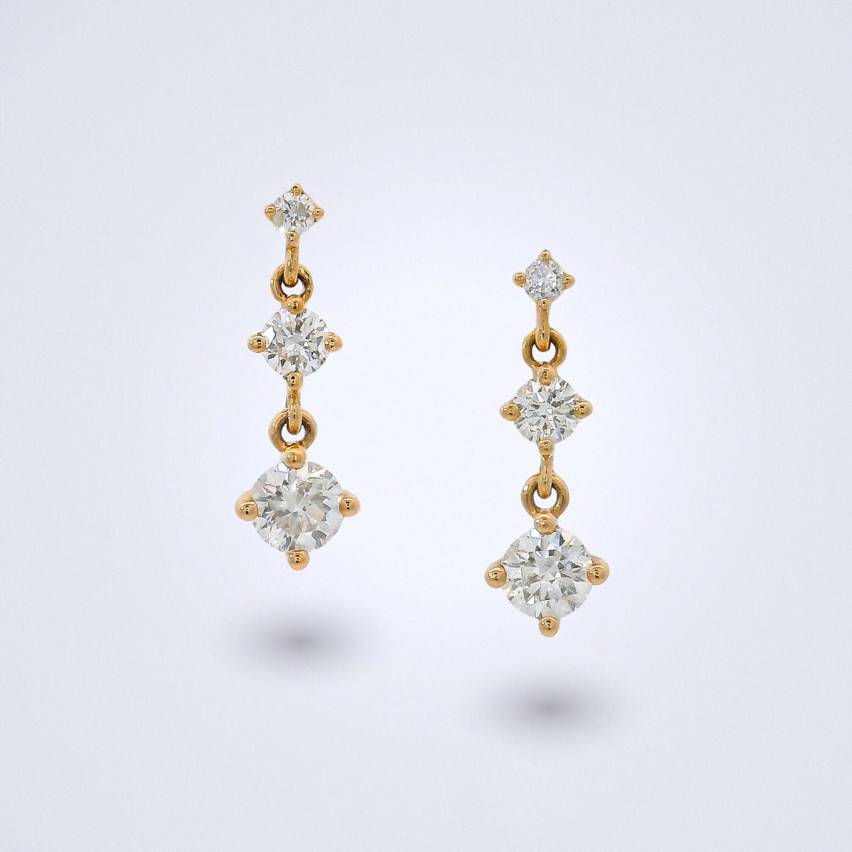 Aurelia Diamond Drop Earrings - Benny's Gems Creations