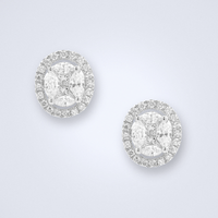 Beautiful Illusion Diamond Earrings - Benny's Gems Creations
