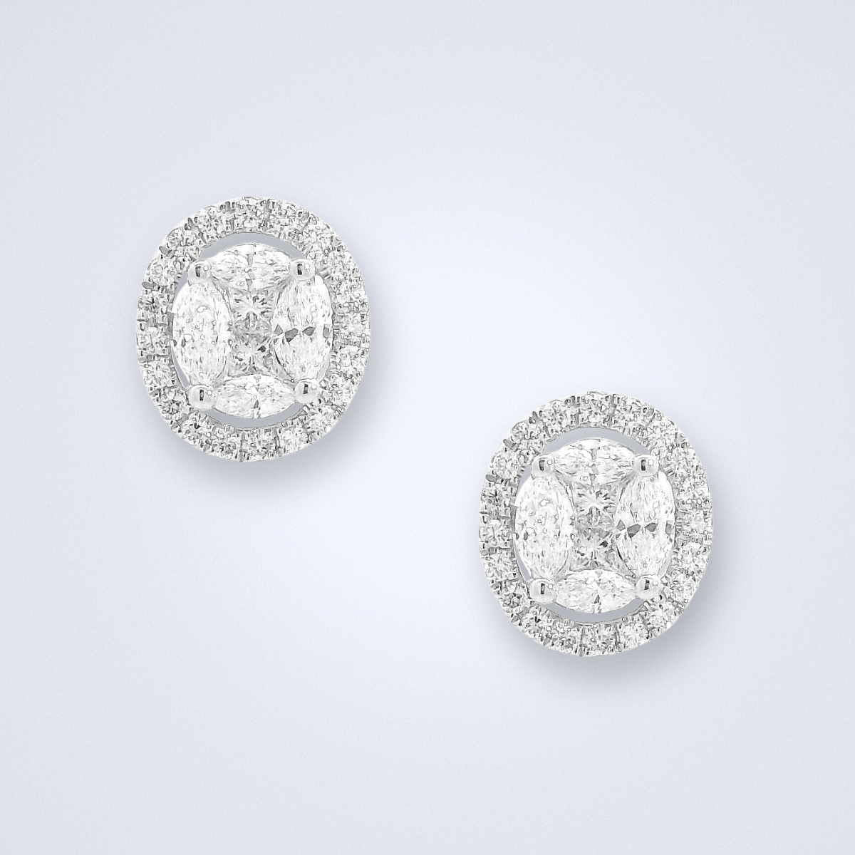Beautiful Illusion Diamond Earrings - Benny's Gems Creations