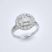 Bedazzled Button Diamond Ring - Benny's Gems Creations
