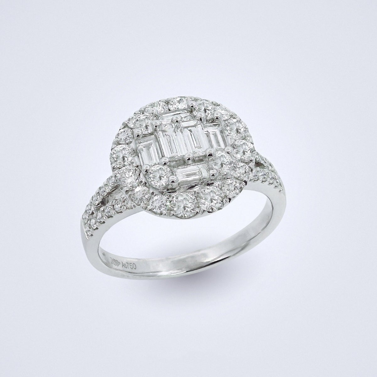 Bedazzled Button Diamond Ring - Benny's Gems Creations