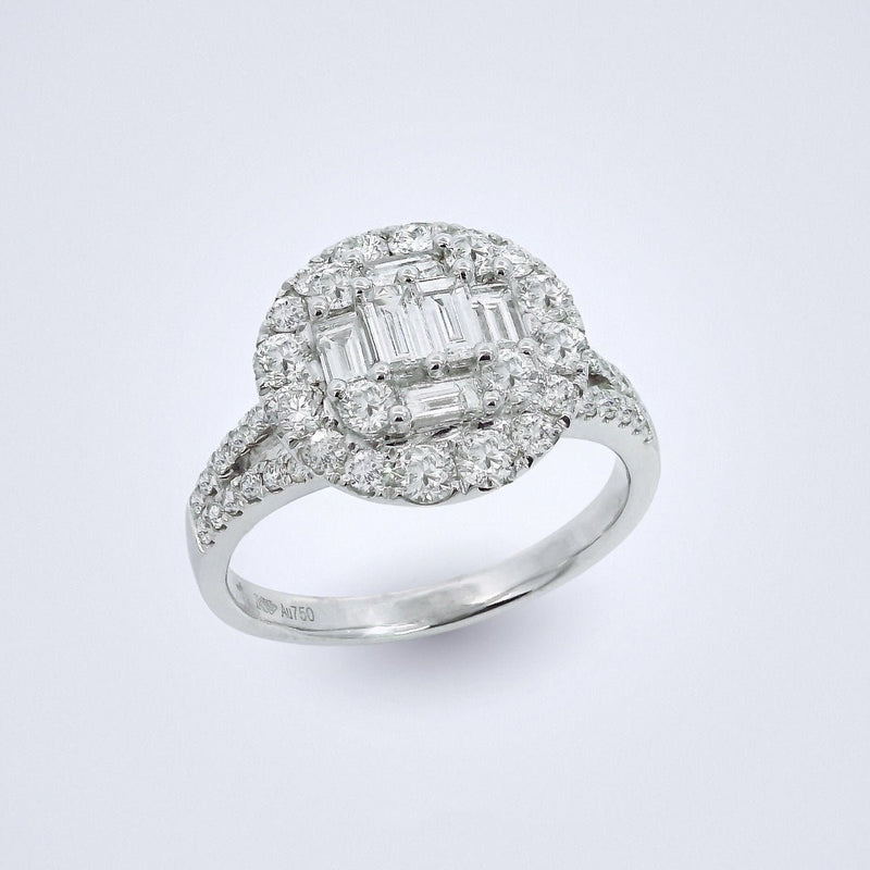 Bedazzled Button Diamond Ring - Benny's Gems Creations