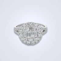 Bedazzled Button Diamond Ring - Benny's Gems Creations