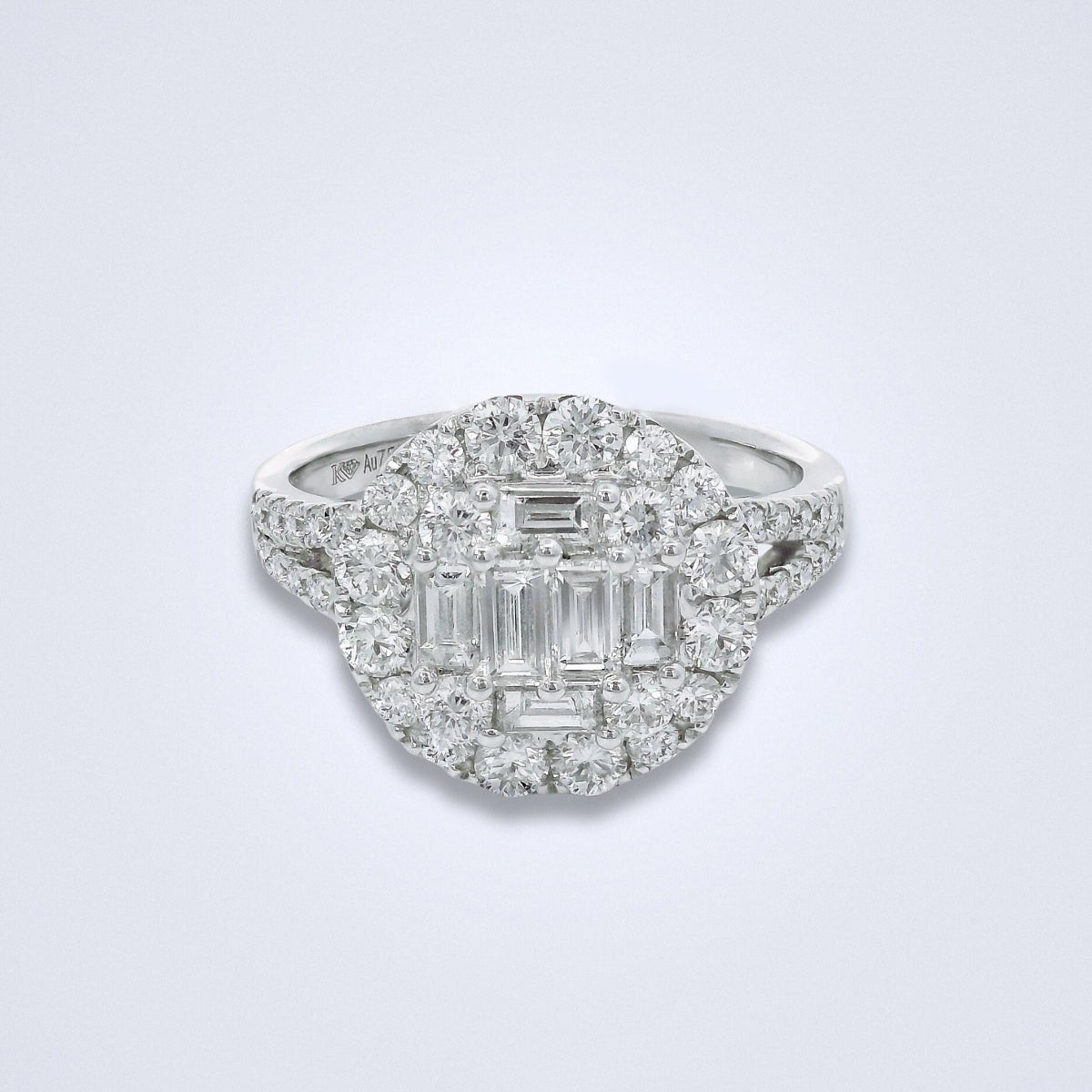 Bedazzled Button Diamond Ring - Benny's Gems Creations