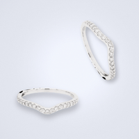 * Best Seller * Elegant Half Eternity Band - Benny's Gems Creations