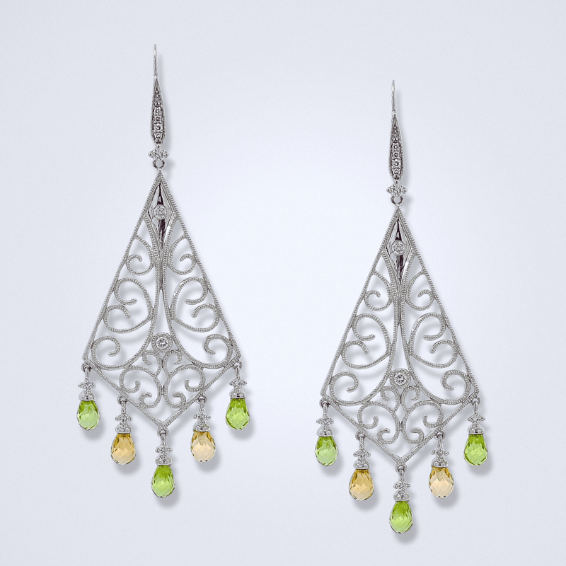 Boho Style Chandelier Earrings - Benny's Gems Creations