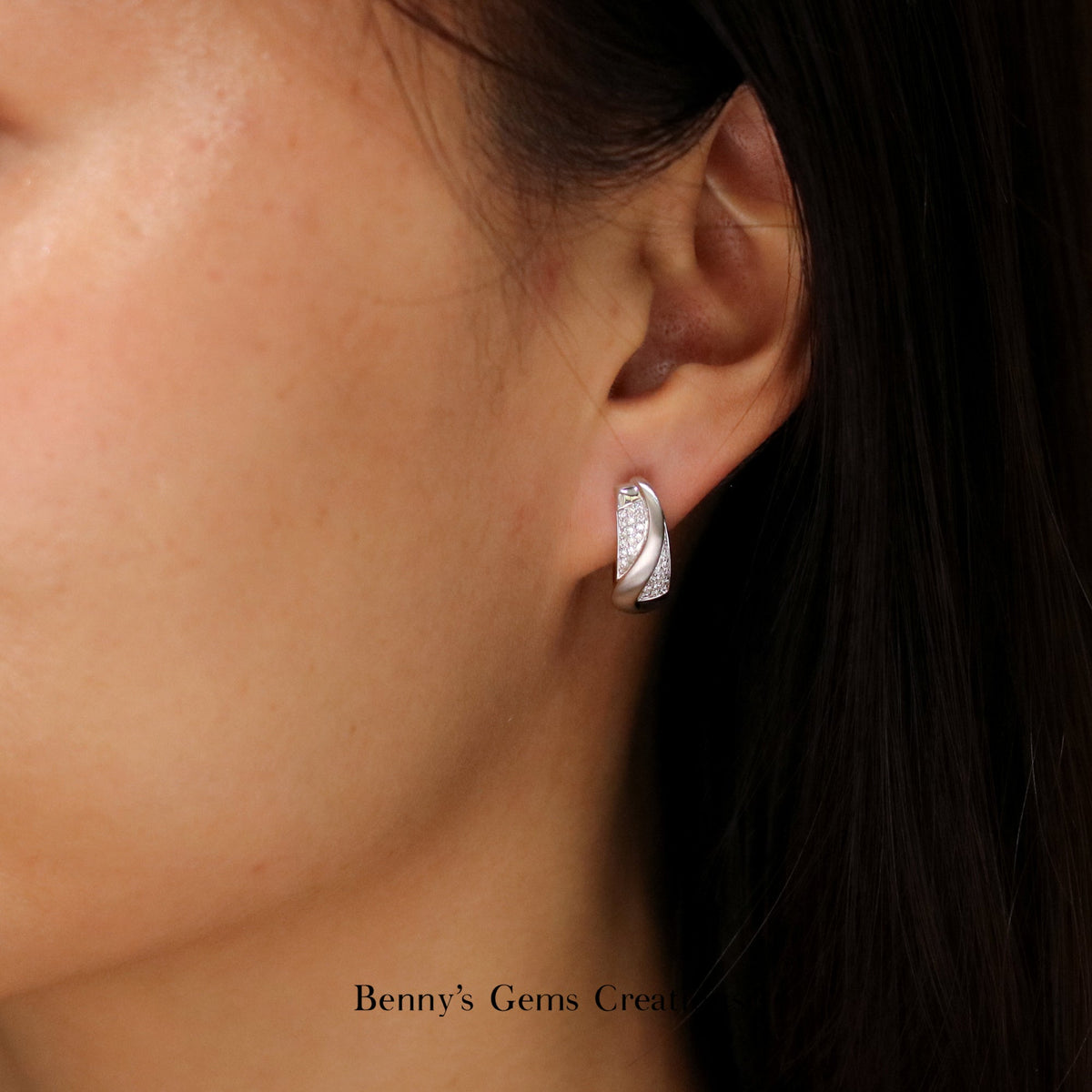 Bold Diamond Earrings - Benny's Gems Creations