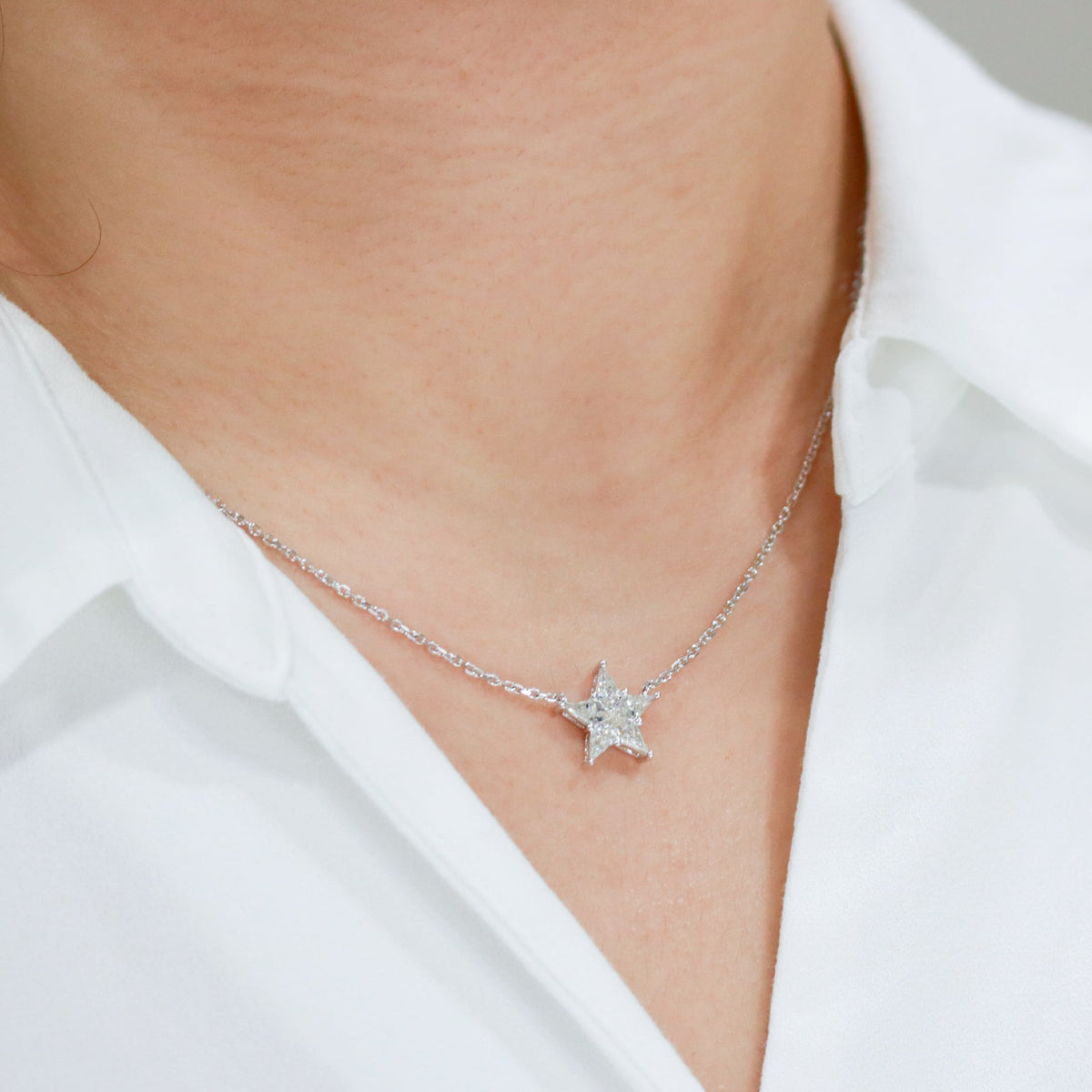 Brilliant Star Diamond Necklace - Benny's Gems Creations