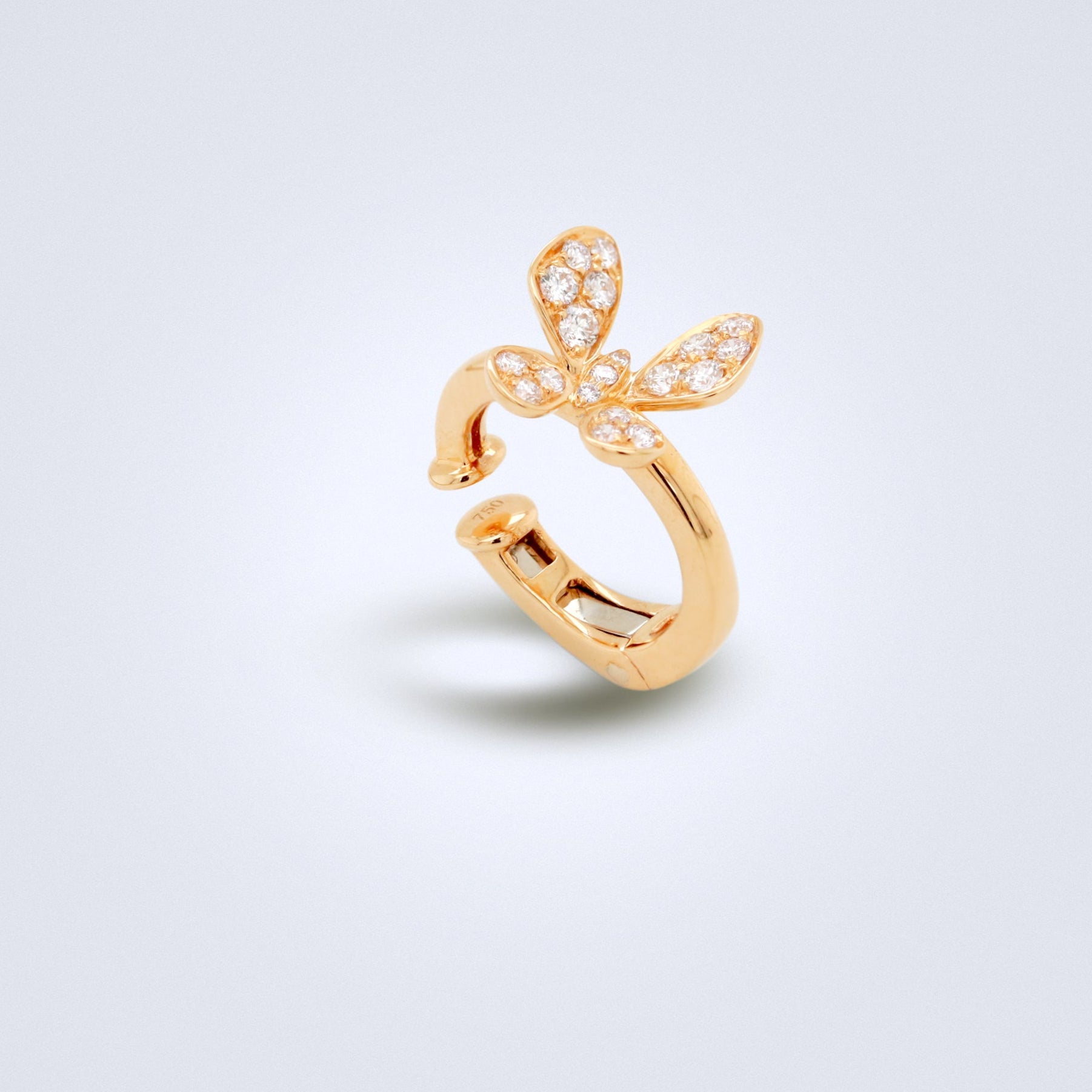 Butterfly Diamond Ear Cuff - Benny's Gems Creations