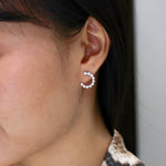 scintillating diamond earrings
