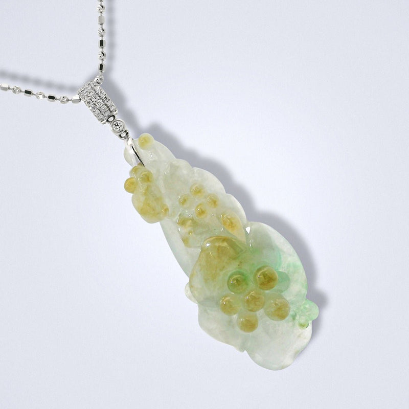 Carved Jadeite Pendant - Benny's Gems Creations