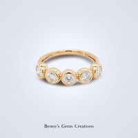 Celeste Diamond Bezel Band - Benny's Gems Creations
