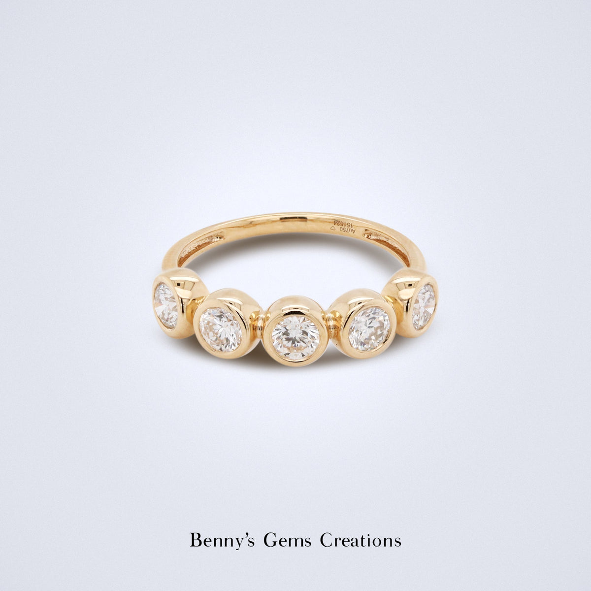 Celeste Diamond Bezel Band - Benny's Gems Creations